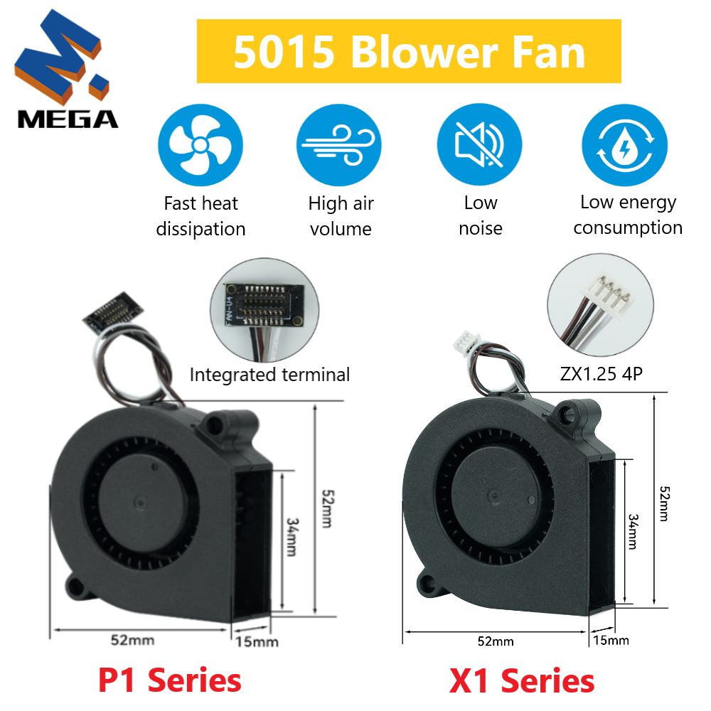 3D Printing Laboratory - 5015 Blower Fan for BambuLab X1