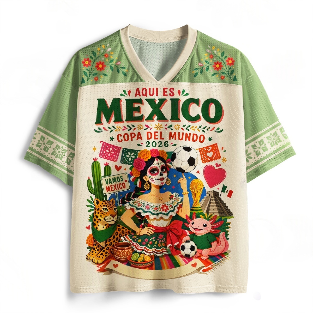 3D Printing Holder - Retro Mexican Folk Style Football Baseball