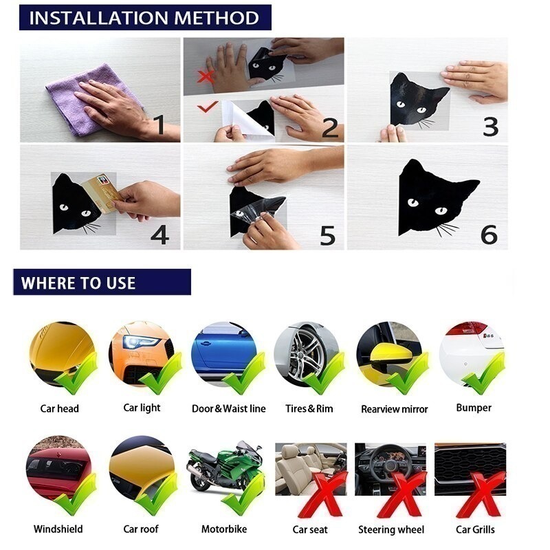 Car Sticker Animal Cat Paw Pri - 3D Printing Vinyl 评论和价格