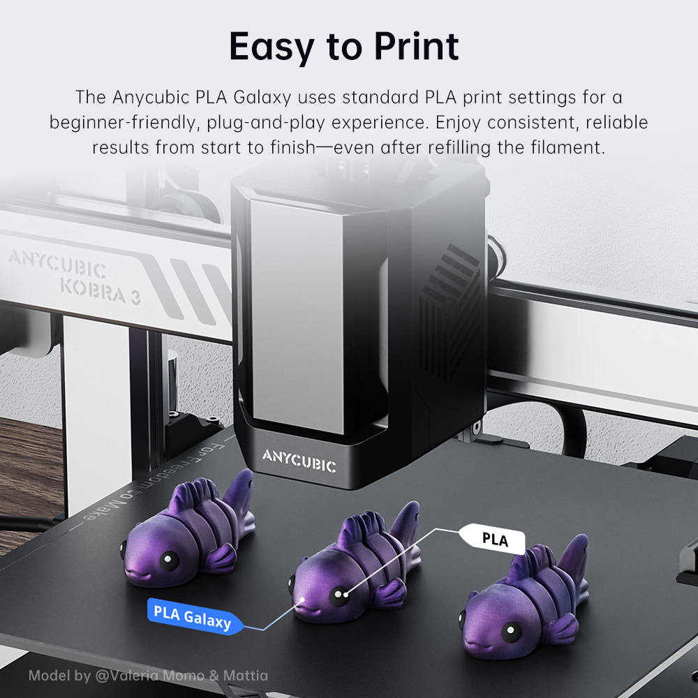 ANYCUBIC PLA Galaxy Filament S - 3D Printing Fdm 评论和价格