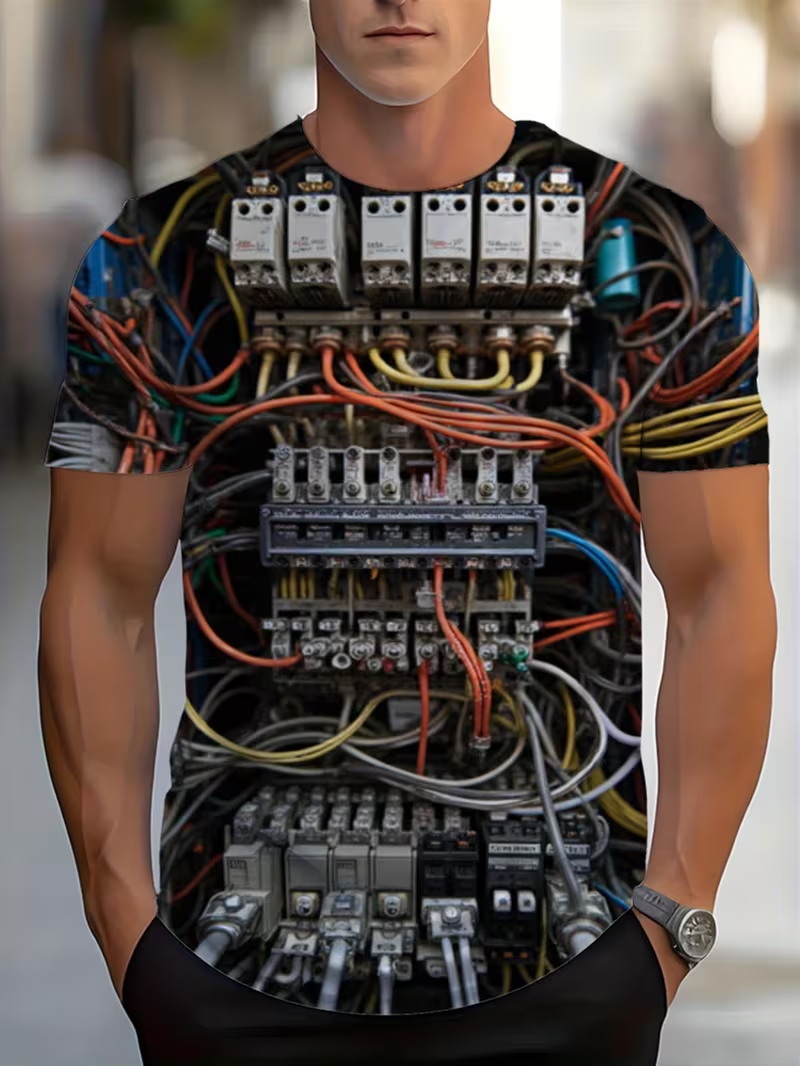 Men Electric Circuit Wire 3D A - 3D Printing Engineer 评论和价格