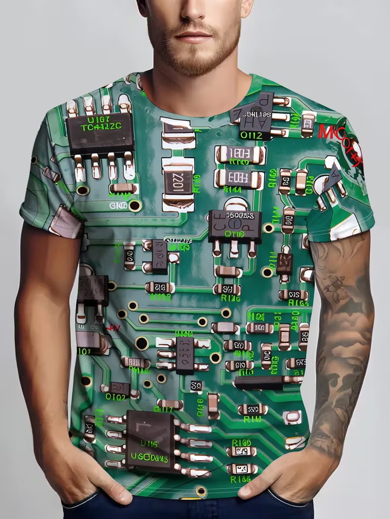 Men Electric Circuit Wire 3D A - 3D Printing Engineer 评论和价格