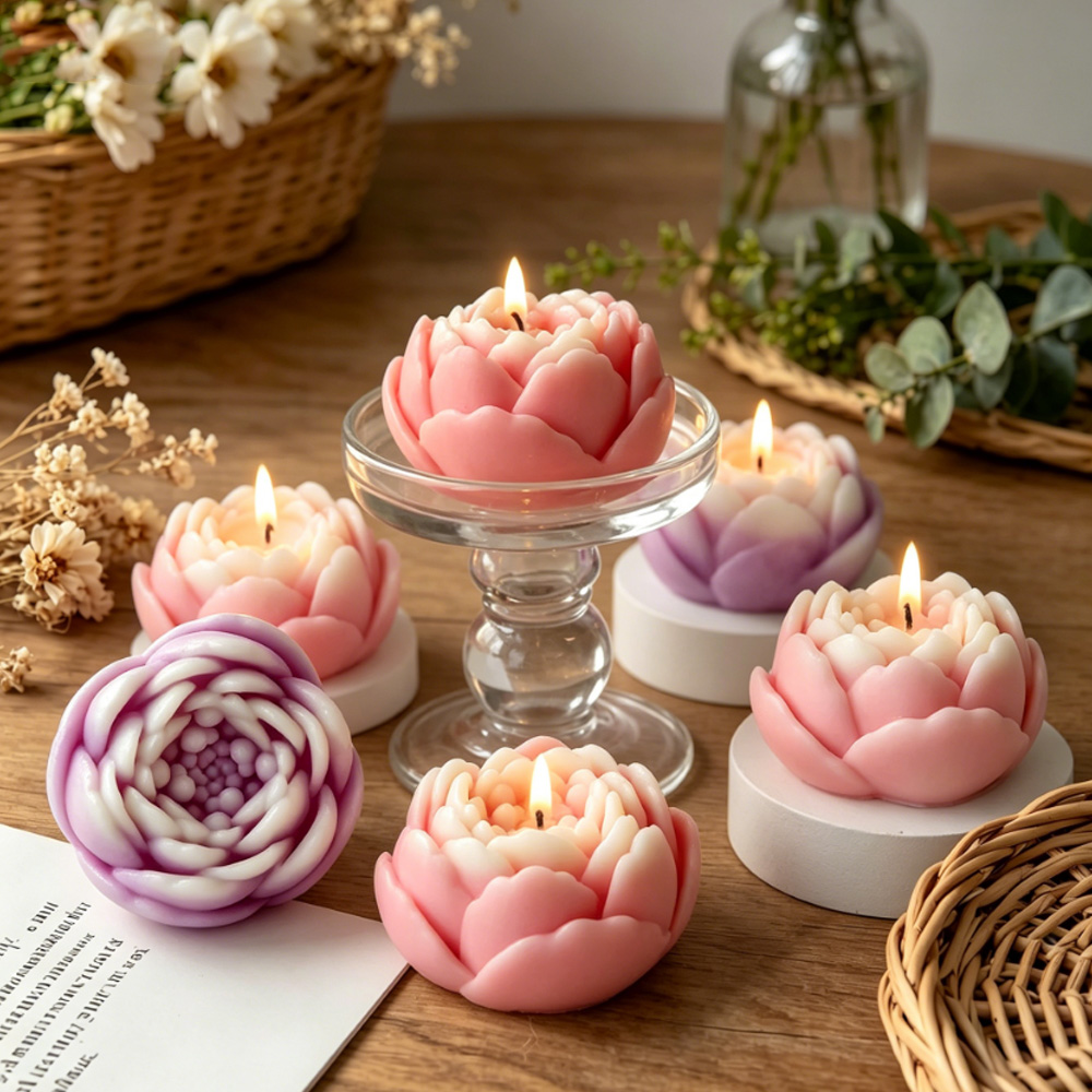 3D Flower Silicone Mold Peony  - 3D Printing Concrete 评论和价格
