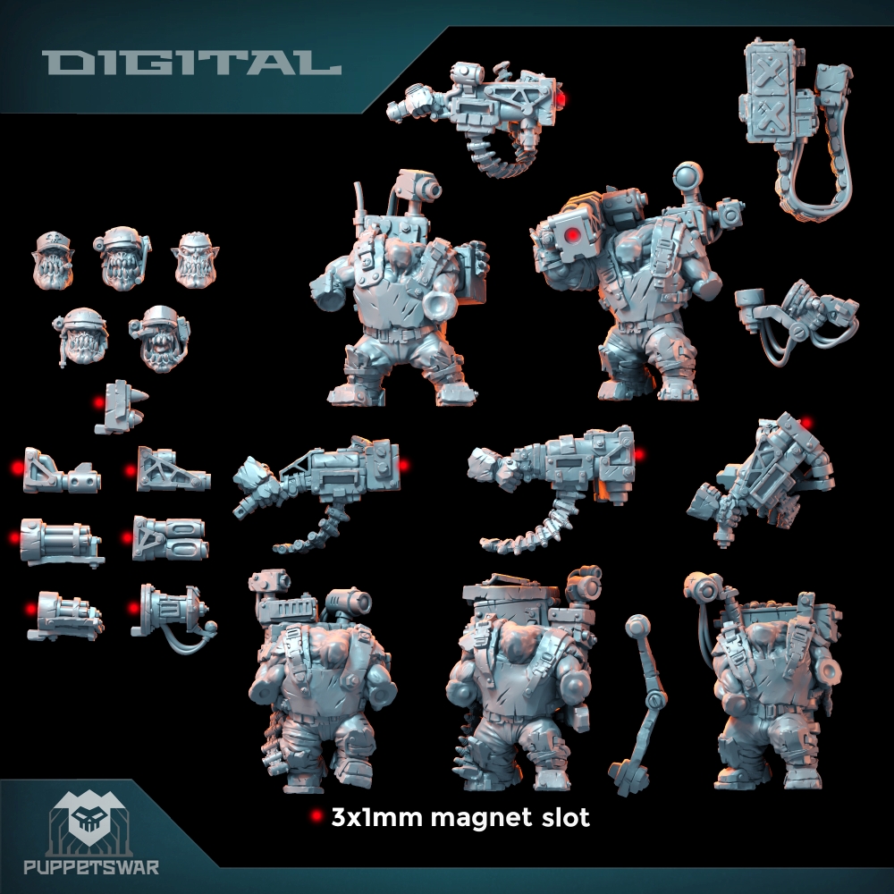 Orc Ultimate Badasses Squad, G - 3D Printing Material 评论和价格