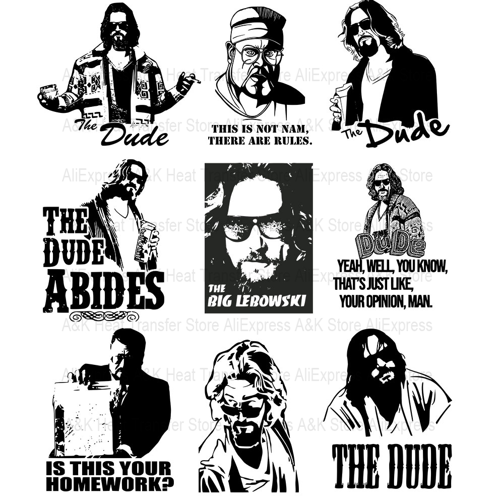 Cool Lebowski Iron On Patch Fo - 3D Printing Vinyl 评论和价格