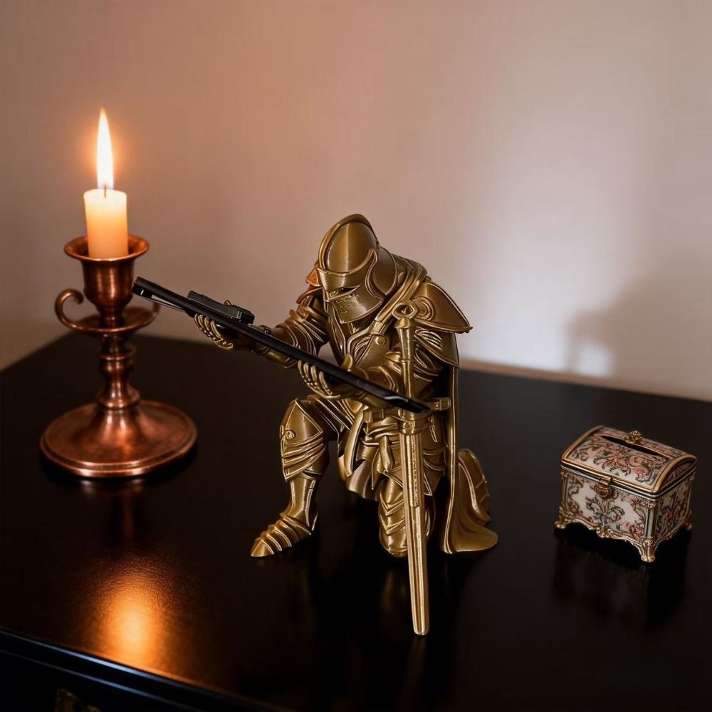 Funny Kneeling Knight Pen Hold - 3D Printing Holder 评论和价格