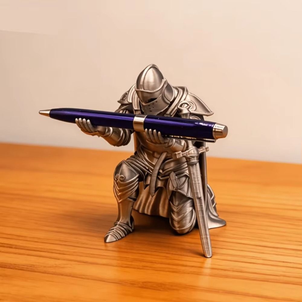 Funny Kneeling Knight Pen Hold - 3D Printing Holder 评论和价格
