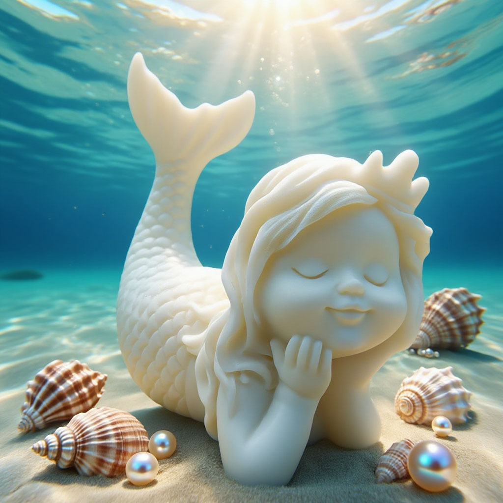 3D Mermaid Silicone Candle Mol - 3D Printing Concrete 评论和价格