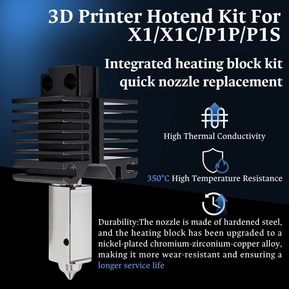 Hotend For Bambu Lab P1P X1C P - 3D Printing Laboratory 评论和价格