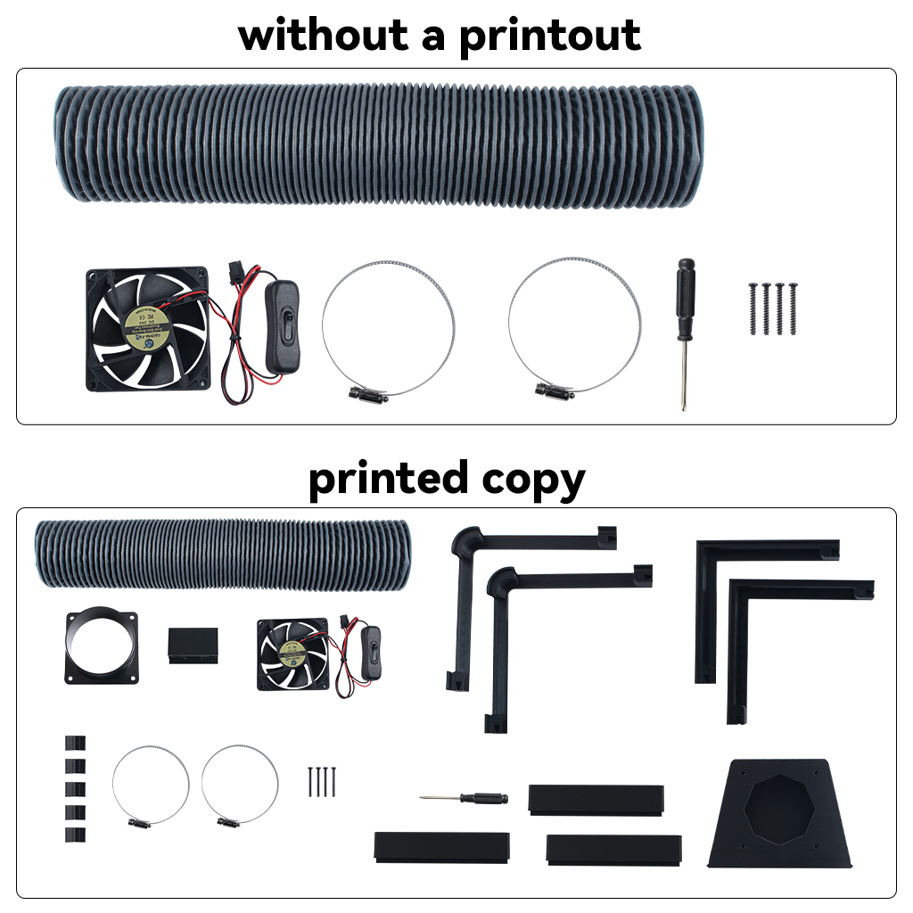 External Exhaust Fan Kit for B - 3D Printing Laboratory 评论和价格