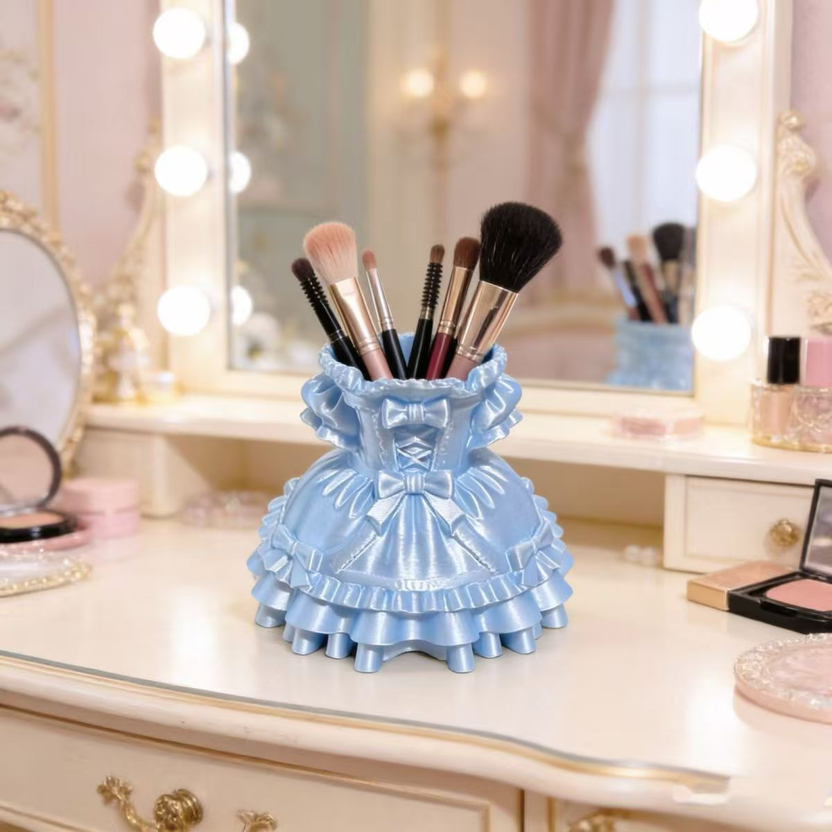 Princess Dress Makeup Brush Ho - 3D Printing Holder 评论和价格