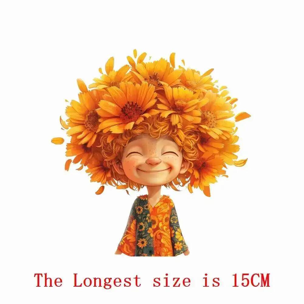 15cm Creative Spirit Of Flower - 3D Printing Vinyl 评论和价格